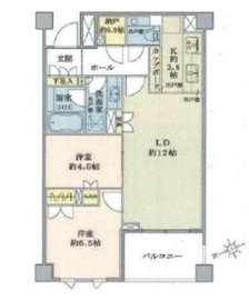 パークコート渋谷大山町ザプラネ 4階 間取り図