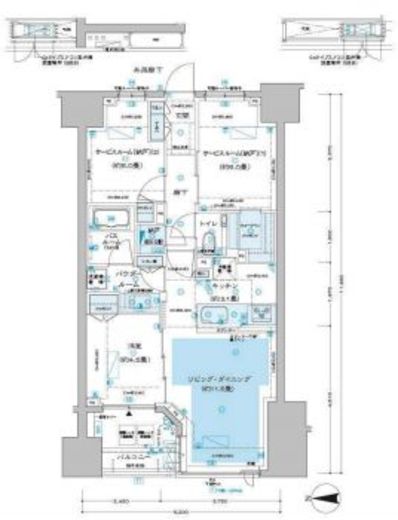 ディームス方南町 1102 間取り図