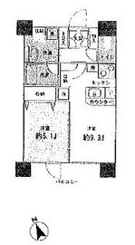 HF西新宿レジデンスイースト 402 間取り図