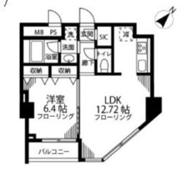 海水館 602 間取り図