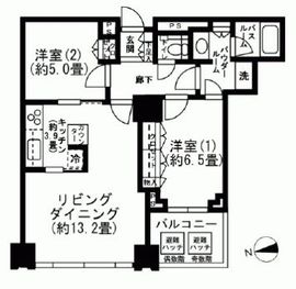 シティタワーズ豊洲ザ・シンボル 5階 間取り図