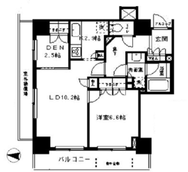 パークタワー秋葉原 13階 間取り図