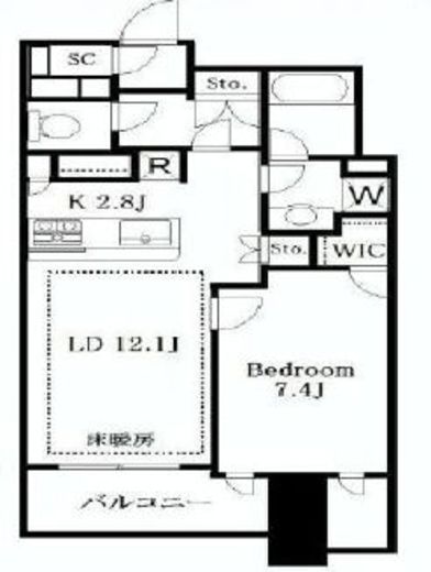 スカイズタワー＆ガーデン 18階 間取り図