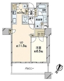 ブリリア有明スカイタワー 4階 間取り図