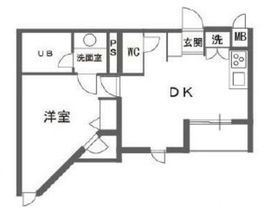 エルスタンザ中目黒 204 間取り図