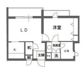 エルスタンザ中目黒 306 間取り図