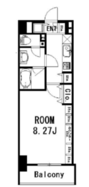 アールコート早稲田 504 間取り図