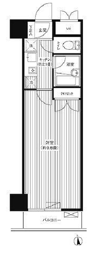 インプルーブ白金 602 間取り図