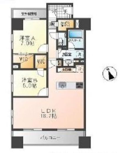 プレシス東京湊ザレジデンス 11階 間取り図