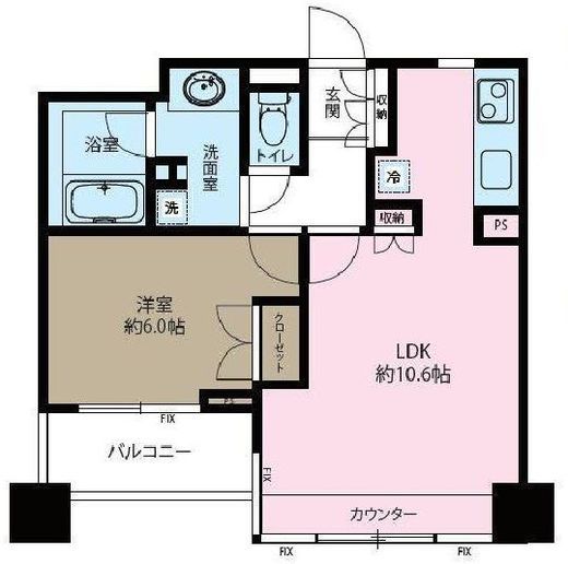ファミールアクアージュ 3階 間取り図