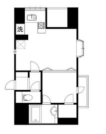 サンウッド赤坂フラッツ 601 間取り図