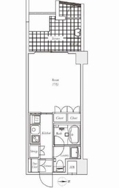 四谷デュープレックスD-R 2階 間取り図