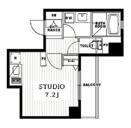 クリオ戸越銀座壱番館・弐番館 2-1303 間取り図