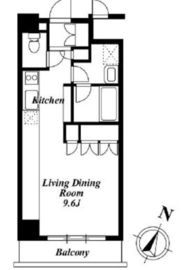 アパートメンツ都立大学 403 間取り図