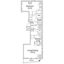 メイクスデザイン西麻布 1-102 間取り図