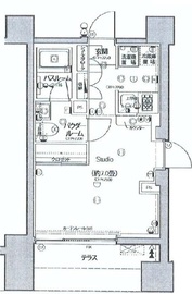 ミテッツァ千代田三崎町 1階 間取り図