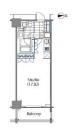 コンフォリア新宿イーストサイドタワー 1226 間取り図