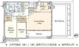 パークコート市谷加賀町二丁目 1階 間取り図