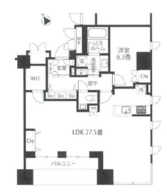 パークコート神宮前 The Air 4階 間取り図