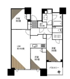 ドゥ・トゥール 37階 間取り図