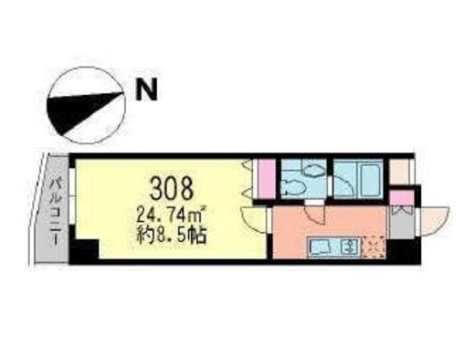 ラフィーヌ駒場クラシック 308 間取り図