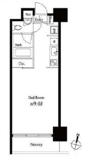 グレンパーク秋葉原イースト 602 間取り図