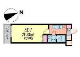 ラフィーヌ駒場クラシック 407 間取り図