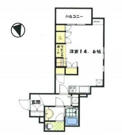 アクシア新宿御苑 7階 間取り図