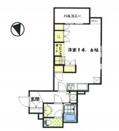 アクシア新宿御苑 8階 間取り図