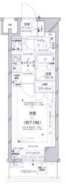 パレステュディオ新宿パークサイド 2階 間取り図