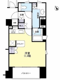 ブリリア恵比寿id 6階 間取り図