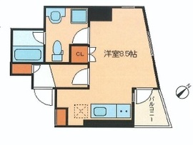 エスコートノヴェル南麻布 8階 間取り図