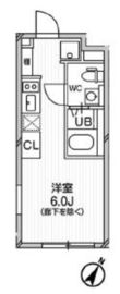 エクサム中目黒2 204 間取り図