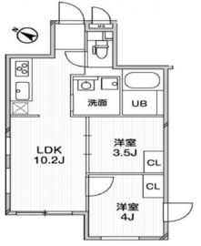 エクサム中目黒2 105 間取り図