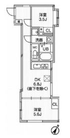 エクサム中目黒2 201 間取り図