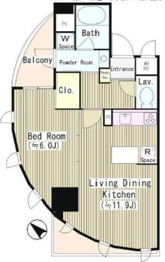 ユーストリア駒沢 208 間取り図
