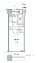 ファーストリアルタワー新宿 1205 間取り図