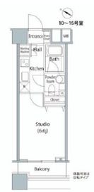 ファーストリアルタワー新宿 1012 間取り図