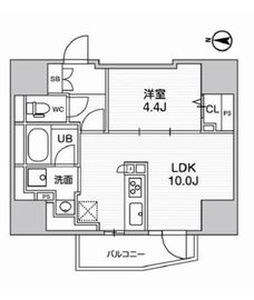 ディームス入谷1 201 間取り図