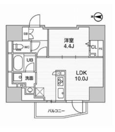 ディームス入谷1 901 間取り図