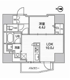 ディームス入谷1 1301 間取り図