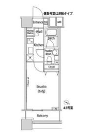 ファーストリアルタワー新宿 805 間取り図