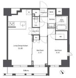 コンフォリア台東根岸 309 間取り図