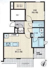 ロイヤルシーズン西麻布 4階 間取り図