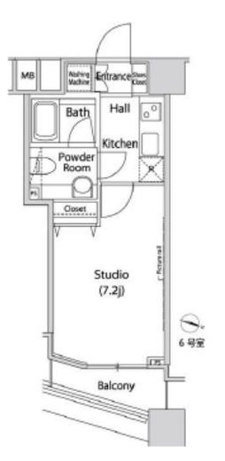 ファーストリアルタワー新宿 2006 間取り図