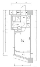 ファーストリアルタワー新宿 1709 間取り図