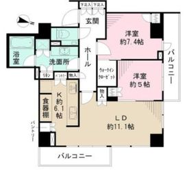 ブランズ六番町 11階 間取り図