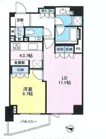 目黒花房山プレイス 3階 間取り図