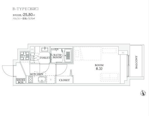 La Douceur富ヶ谷 (ラドゥセール富ヶ谷) 002 間取り図