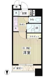 アクアコート 603 間取り図